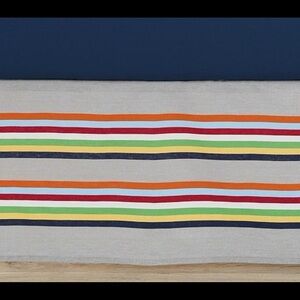 New 100%Cotton 15“ Drop Stripe Bed Skirt Queen Size Gray